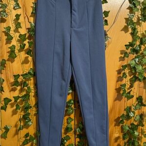 Blue straight leg pants